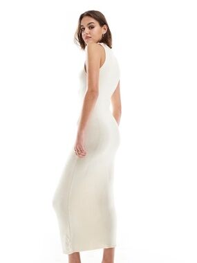 Mango sleeveless knitted midi dress